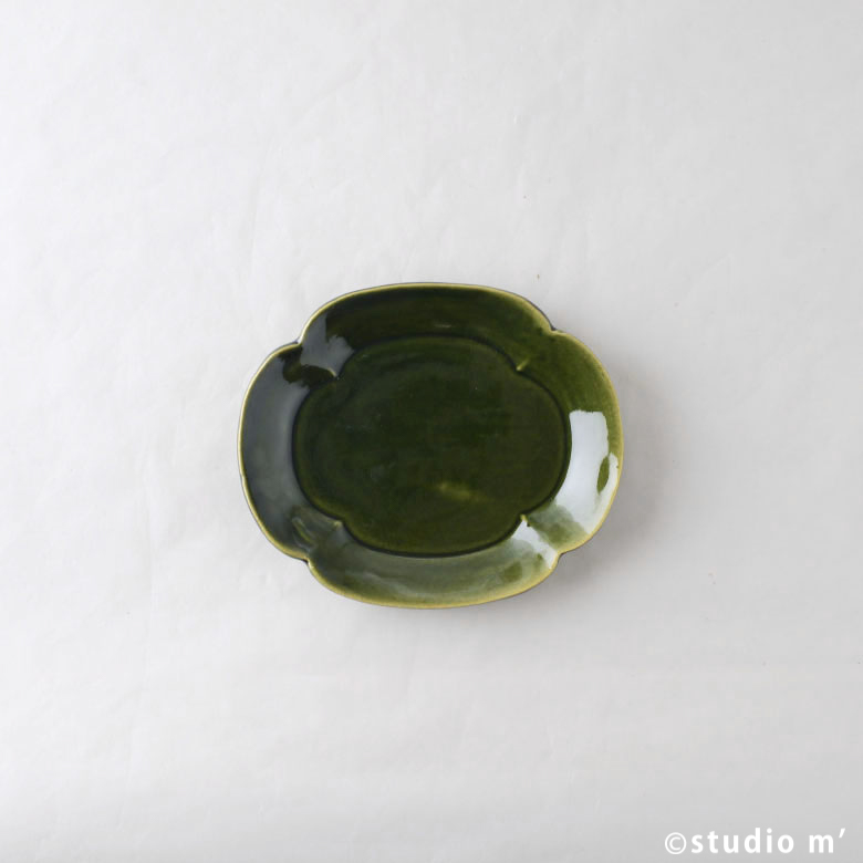 STUDIO M'-LIEN取皿 織部綠