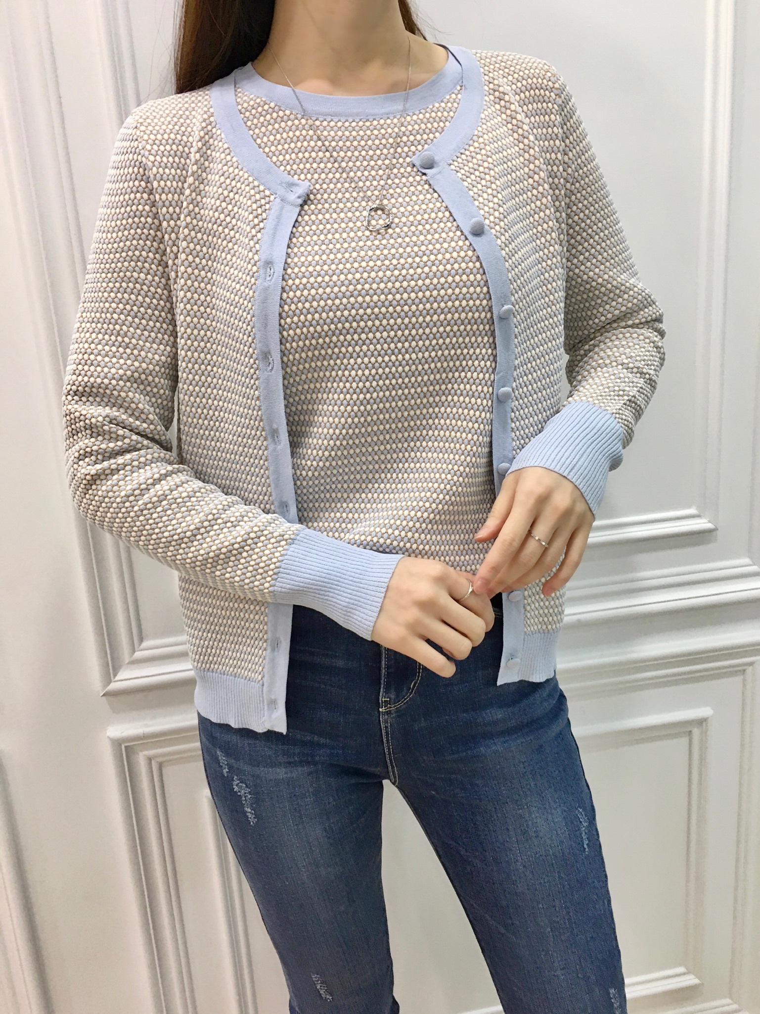 春款繽紛針織套裝