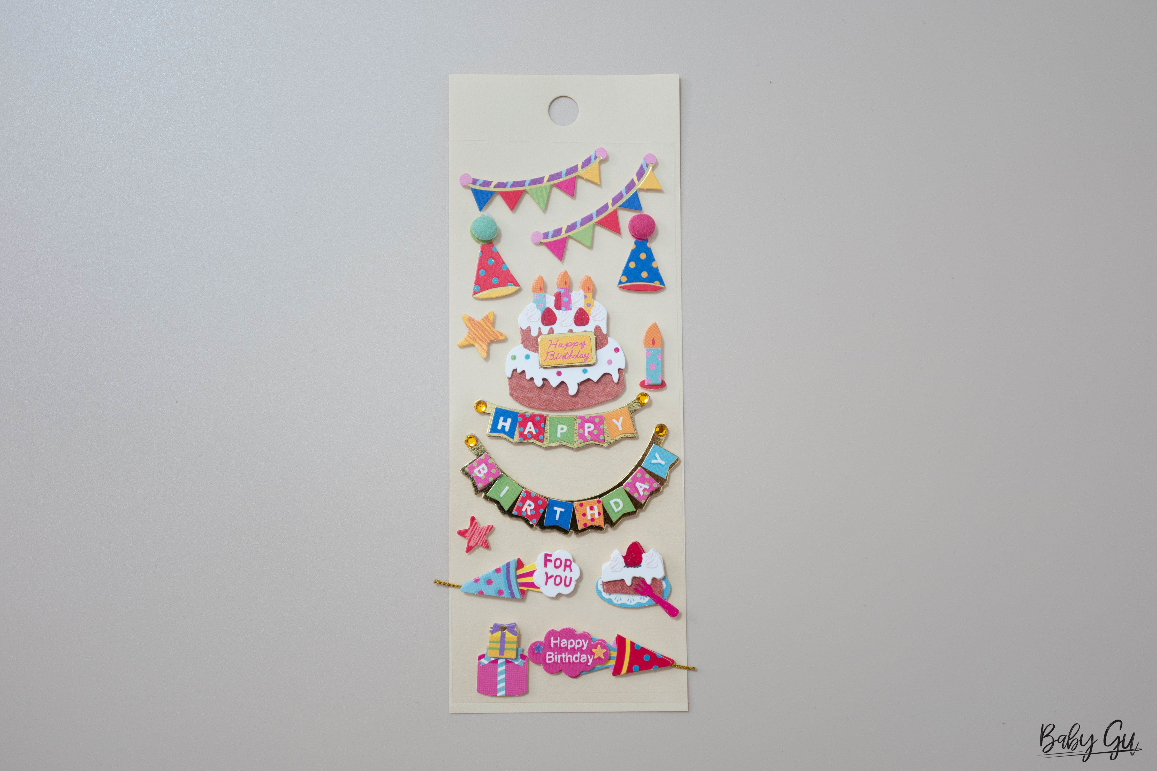 Hand Made Birthday Sticker