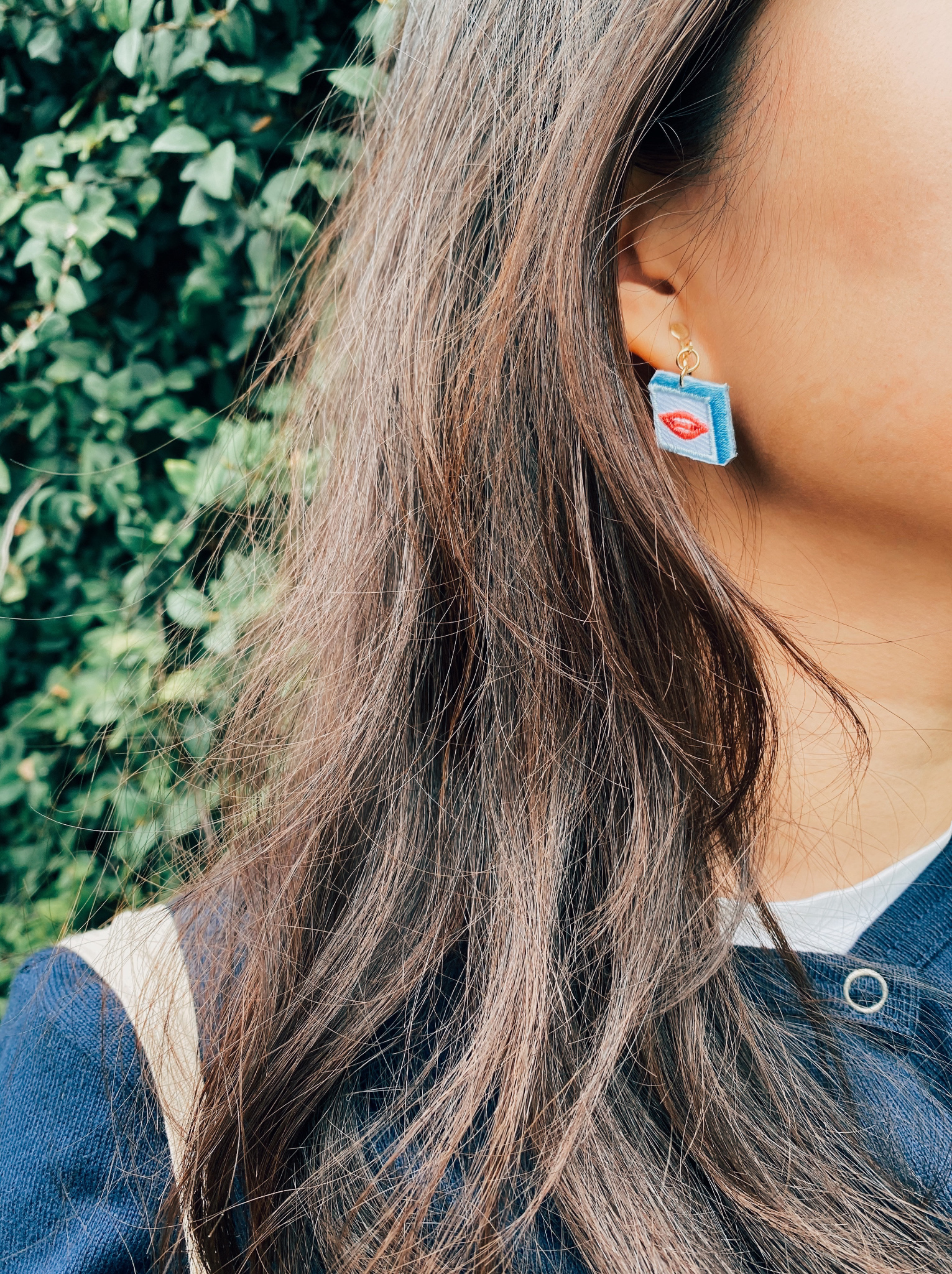 扛棒探險隊｜刺繡耳環（小）