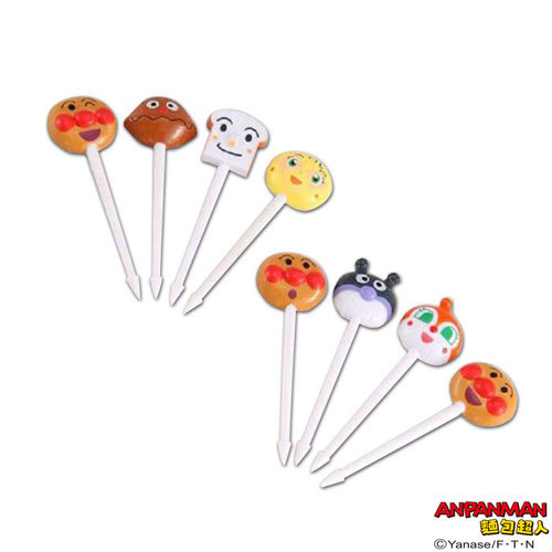 麵包超人造型食物叉(1包8支)