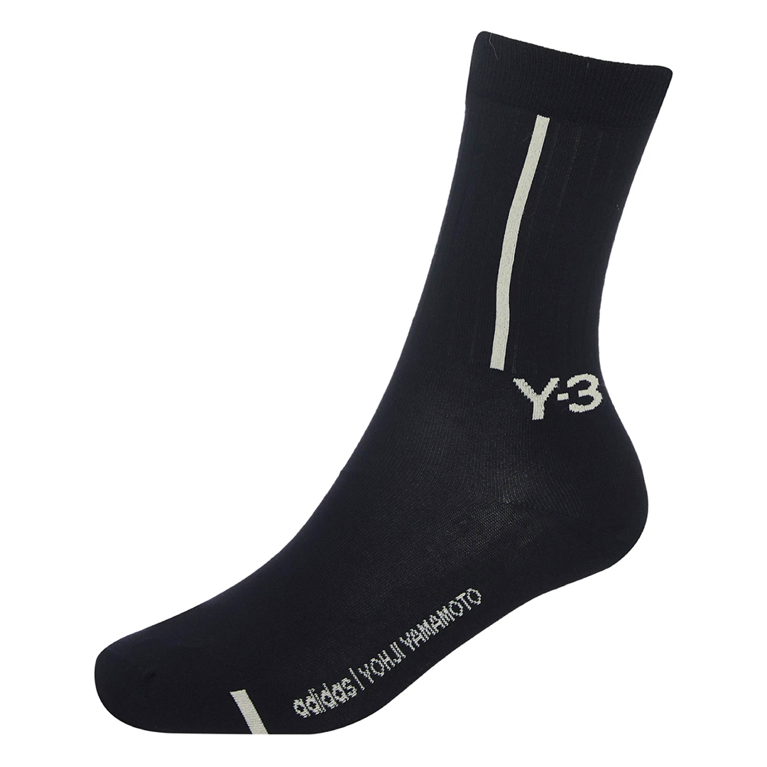 【 Y-3 CL CRW SOCK 長襪 - 黑 】