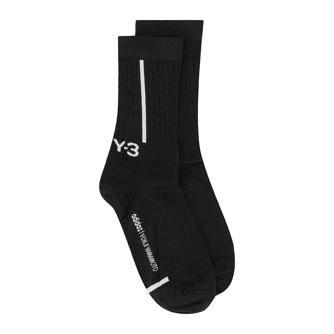 【 Y-3 CL CRW SOCK 長襪 - 黑 】