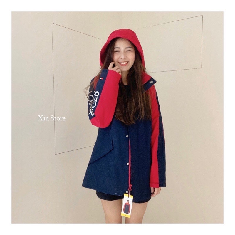 【現貨】Tommy Hilfiger 3in1 Outdoor Jacket 雙層 三合一 防水 鋪棉 連帽 羽絨外套 長版 白 紅藍