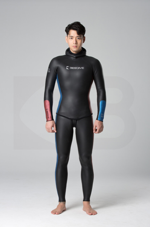 ▲預購-Bestdive 男款 炫彩拼色 秀頎系列 兩件式防寒衣 自潛2026