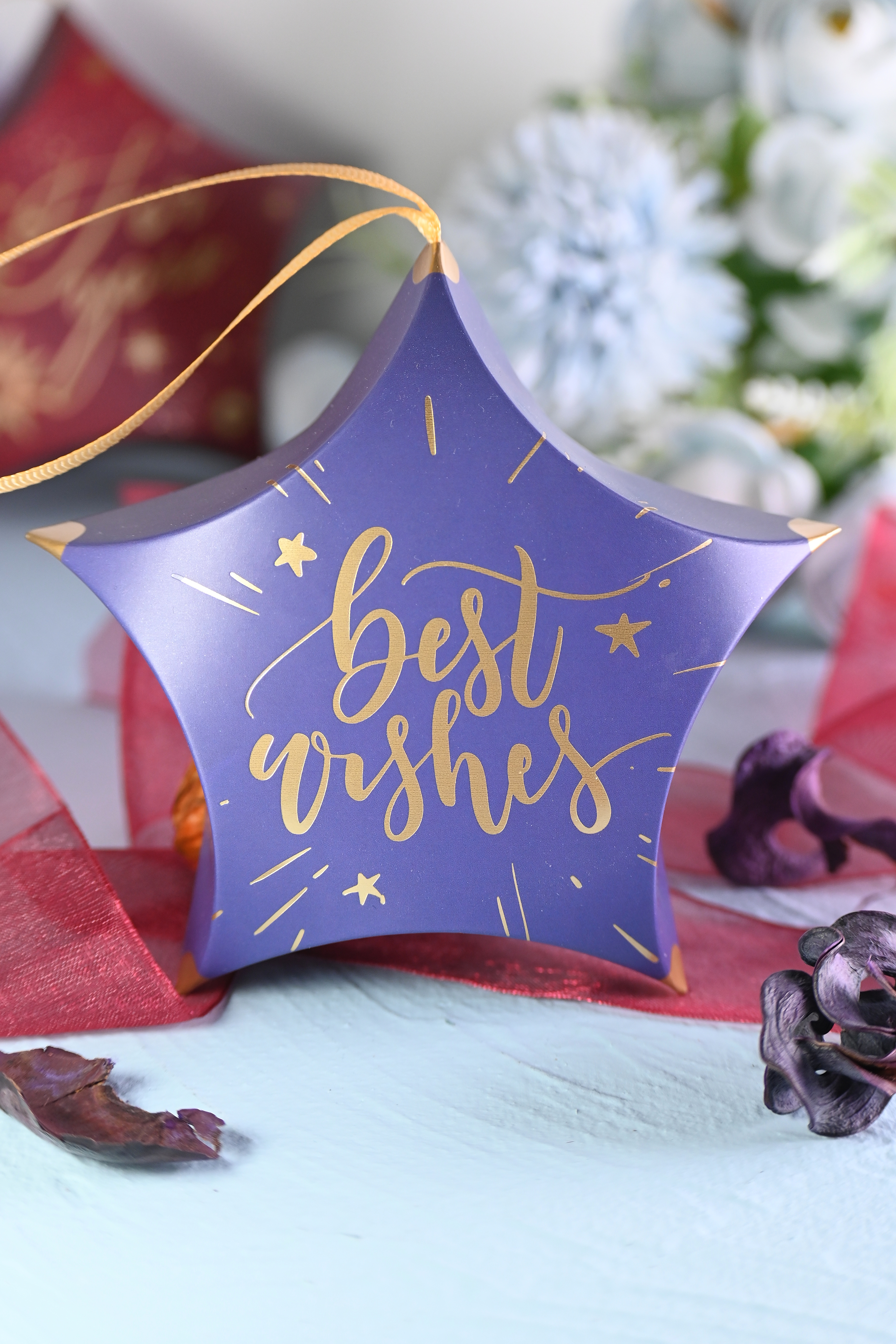 寶藍星星禮物盒