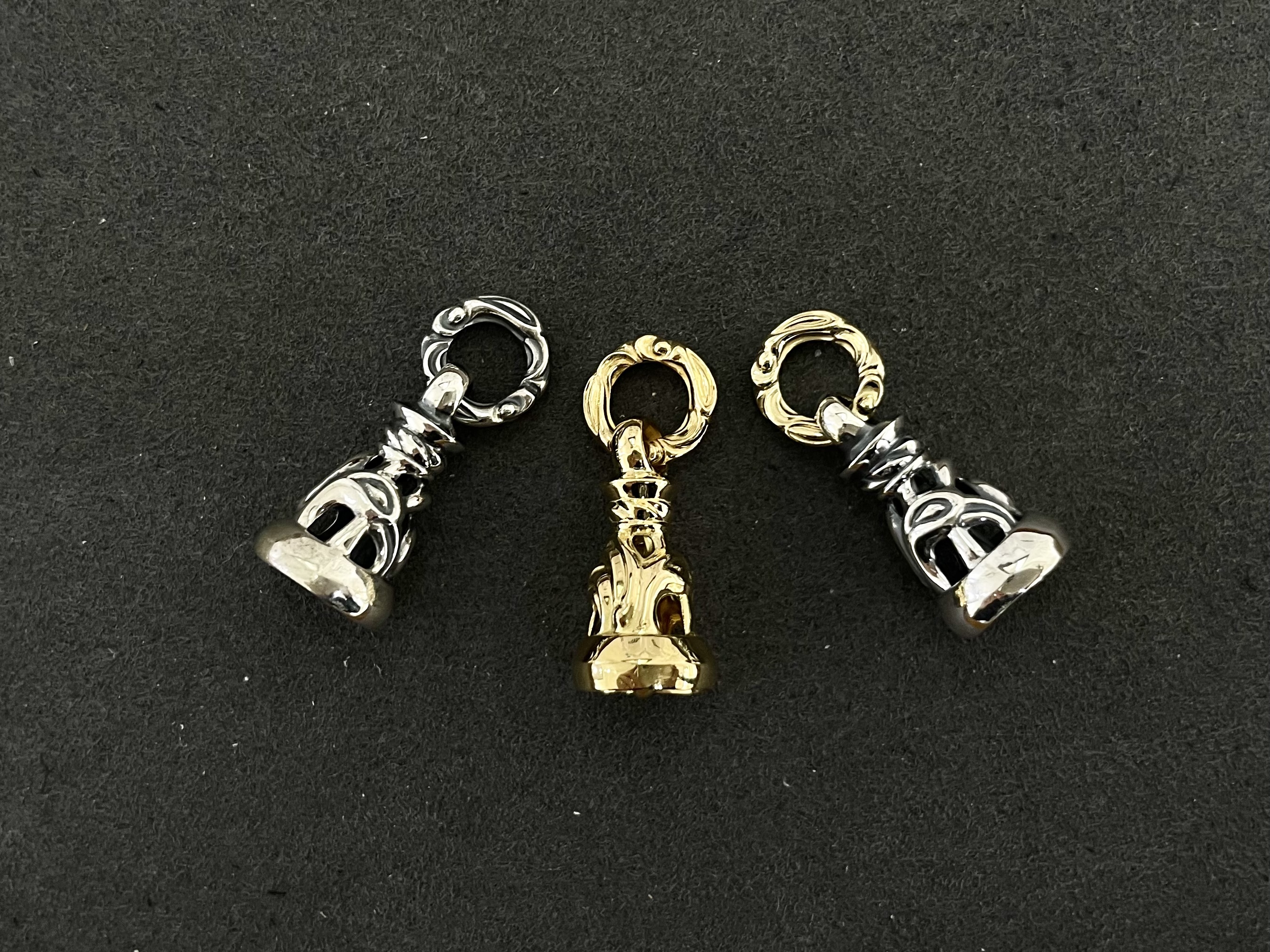 Dove Bell With 18K Yellow Gold Ring