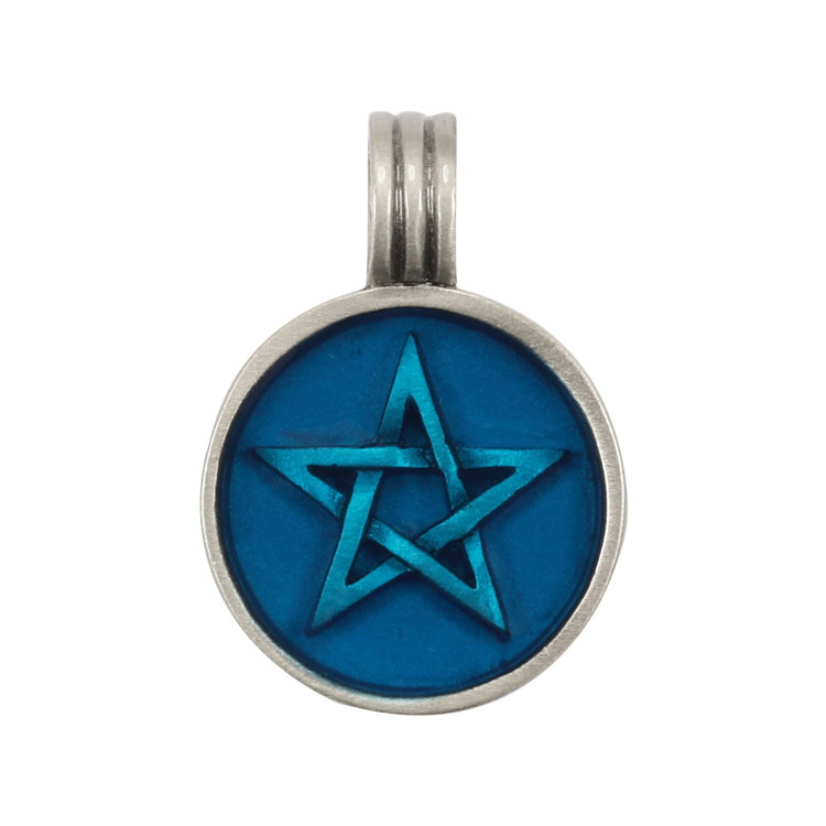 Bico吊墜，女士吊墜 五角星；抵禦邪惡 神秘的魔法標誌（1663藍色）