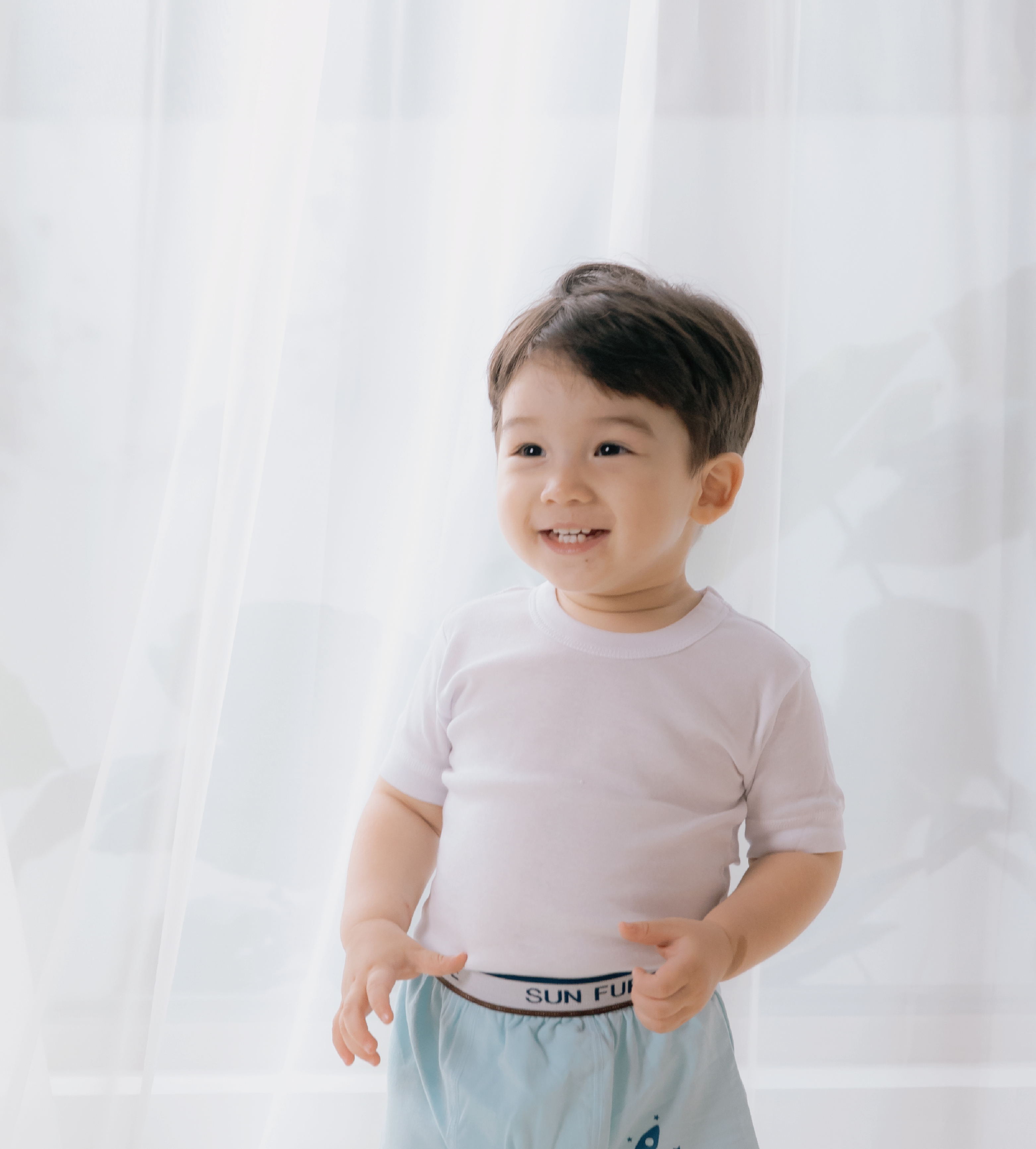 小三福 三福 兒童羅紋包邊短袖T