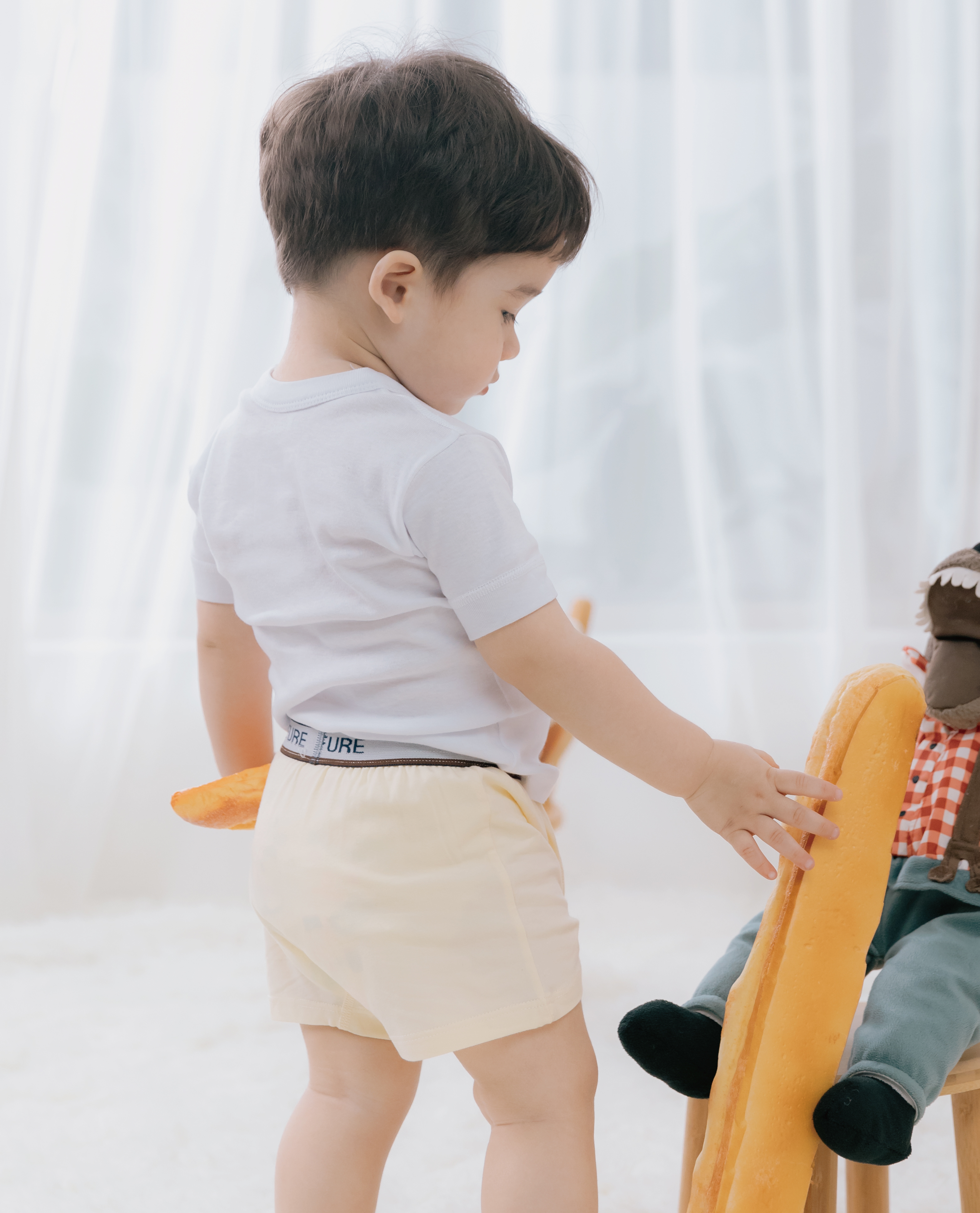 小三福 三福 兒童羅紋包邊短袖T