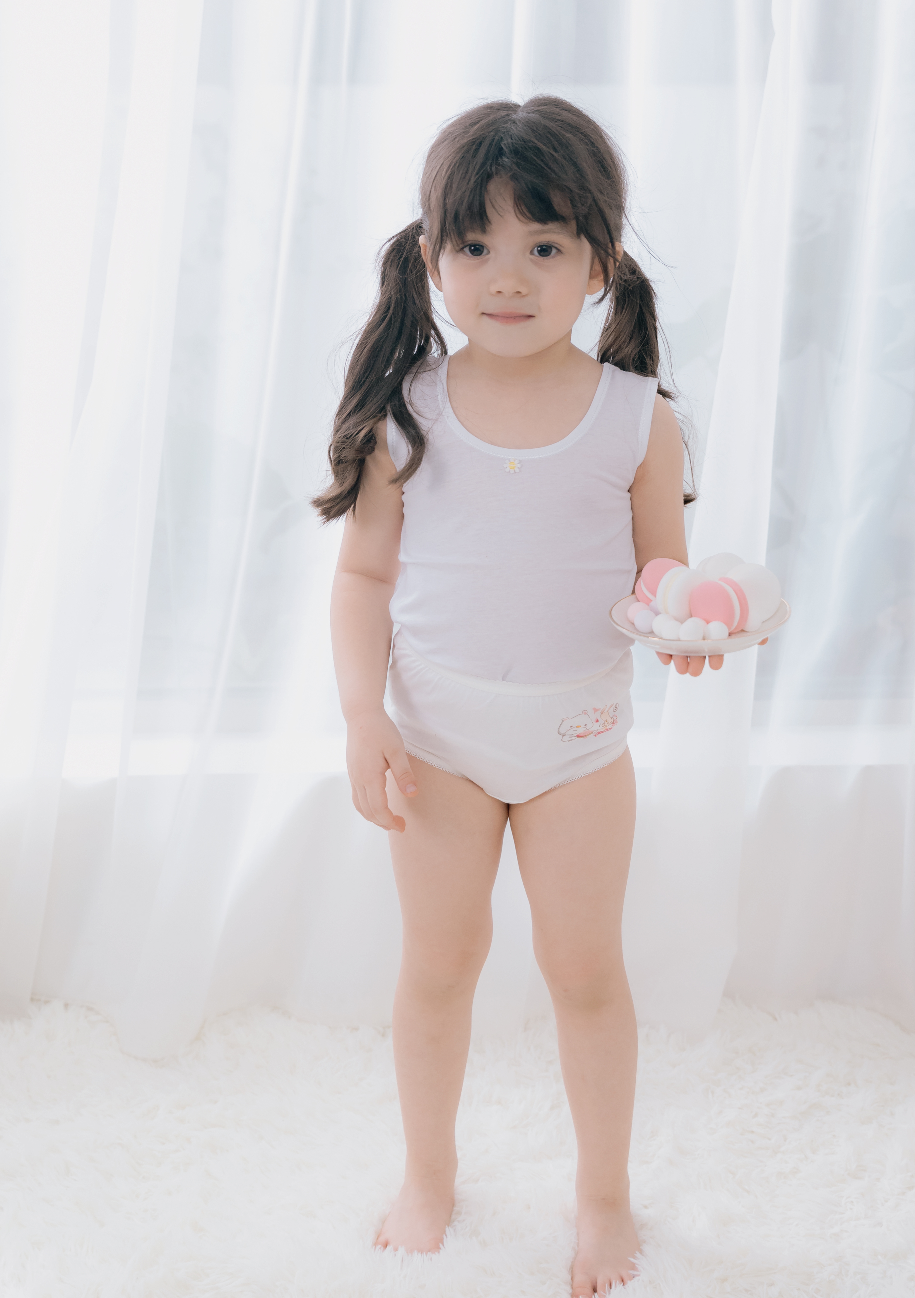 小三福 三福 單面女小花背