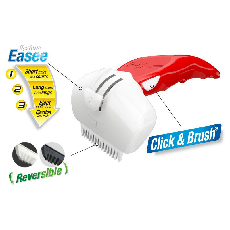 【超抵價！】法國FOOLEE Easee 神奇除毛梳 (狗狗適用) - 紅色 [小型犬；10kg以下]