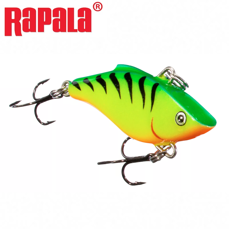 Leurre Rapala Rattlin RNR-08 – Crankbait Argent – Neuf, Logo Rapala