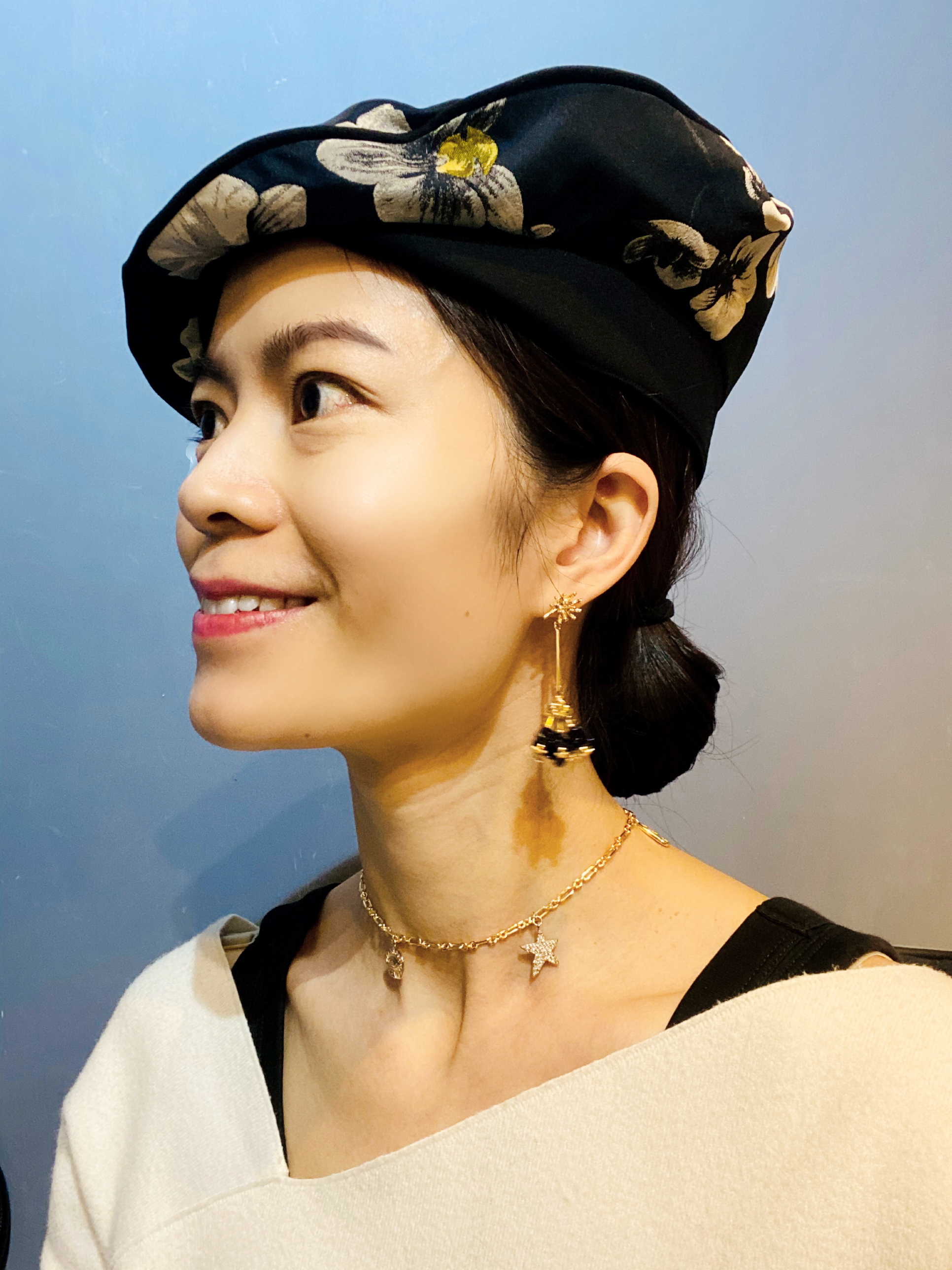 COLE COOL 藍砂石星星珊瑚耳環