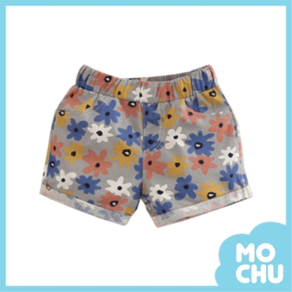 彩色小花朵短褲