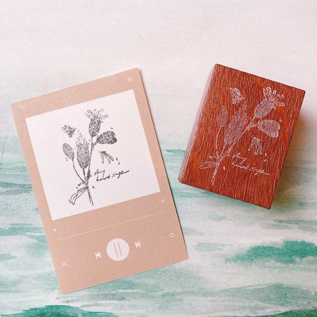 Jieyanow Atelier | 白玉草 Sliene Vulgaris 印章