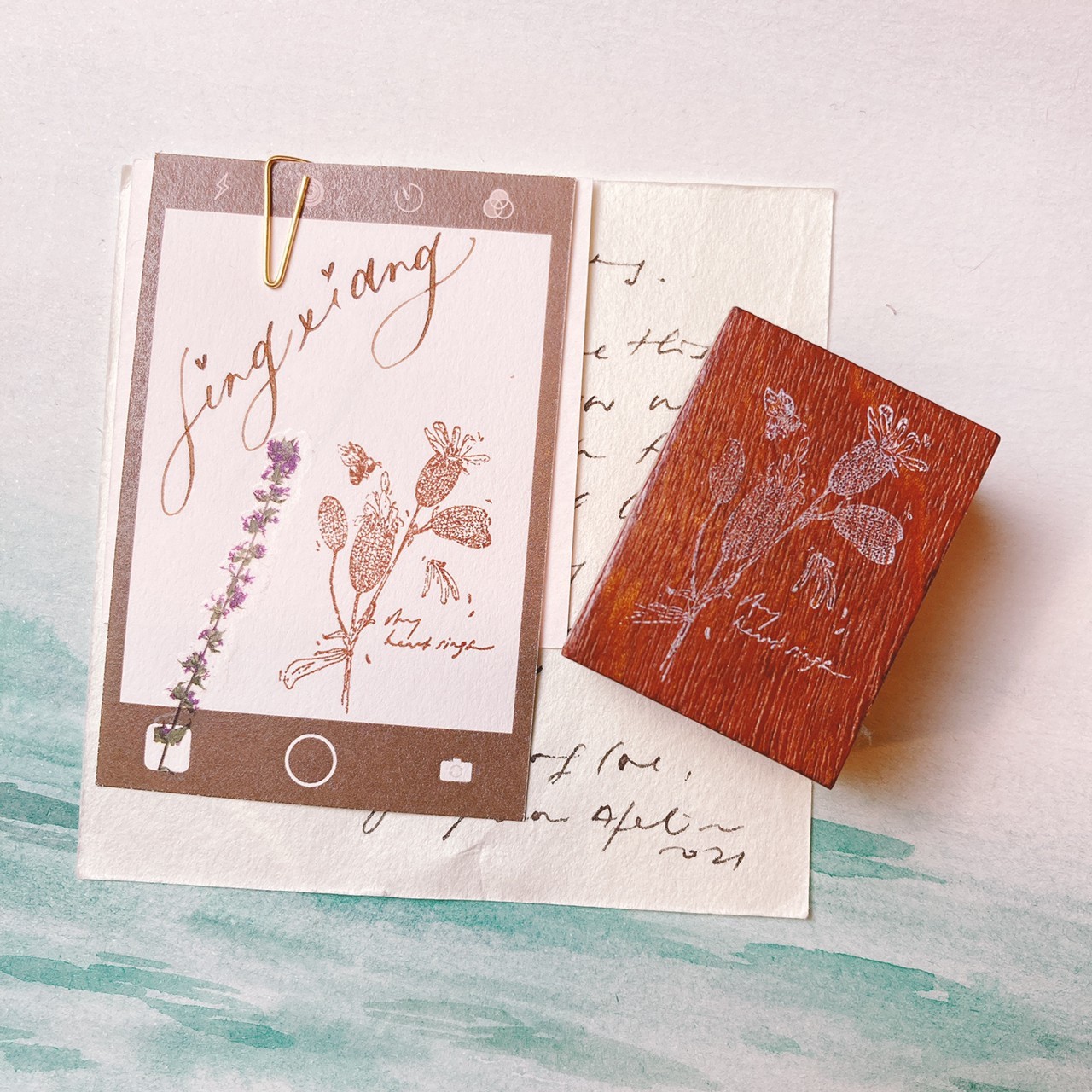 Jieyanow Atelier | 白玉草 Sliene Vulgaris 印章