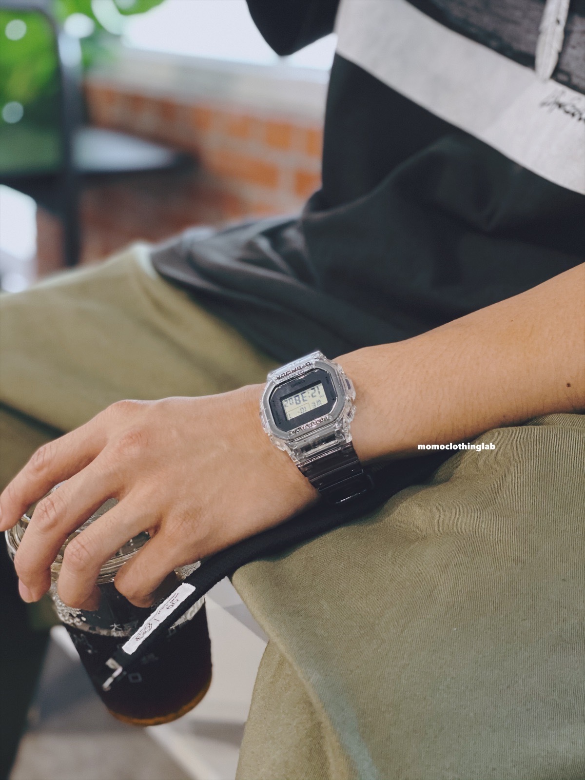 Casio G-Shock DW5600SK-1 透明錶帶