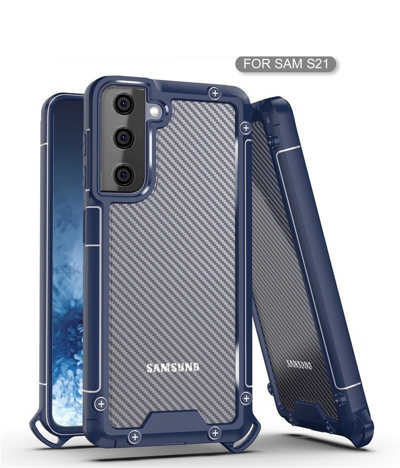 三星二合一碳纖紋掛繩防摔殼 【TPU+PC軍規防摔雙材質】附贈同色掛繩