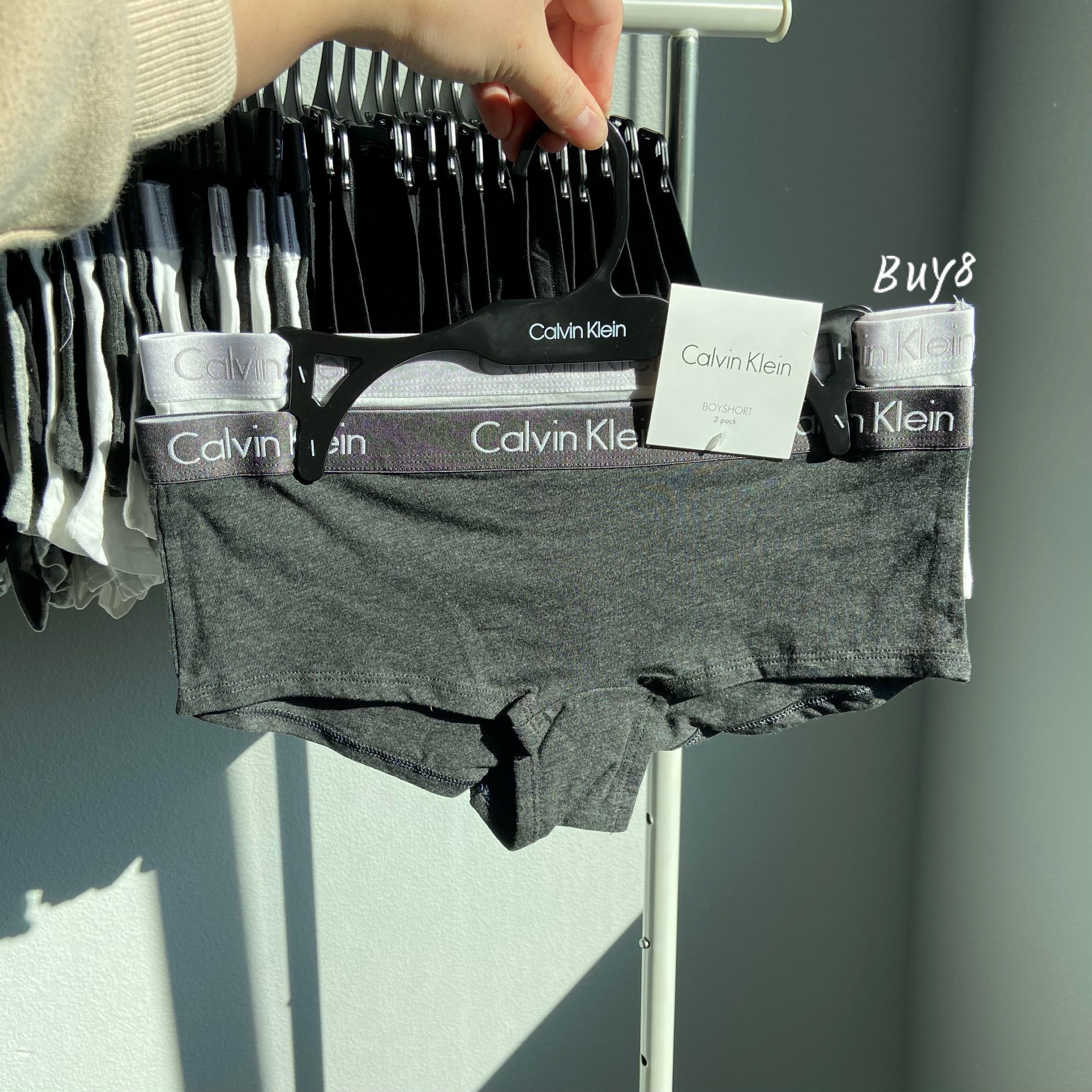 Calvin Klein - 女裝底底 深灰 x 白