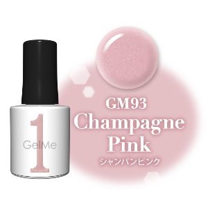 日本Gelme1 GM93 Champagne Pink 香檳粉紅可撕式凝膠甲油10mL(Gel甲油)