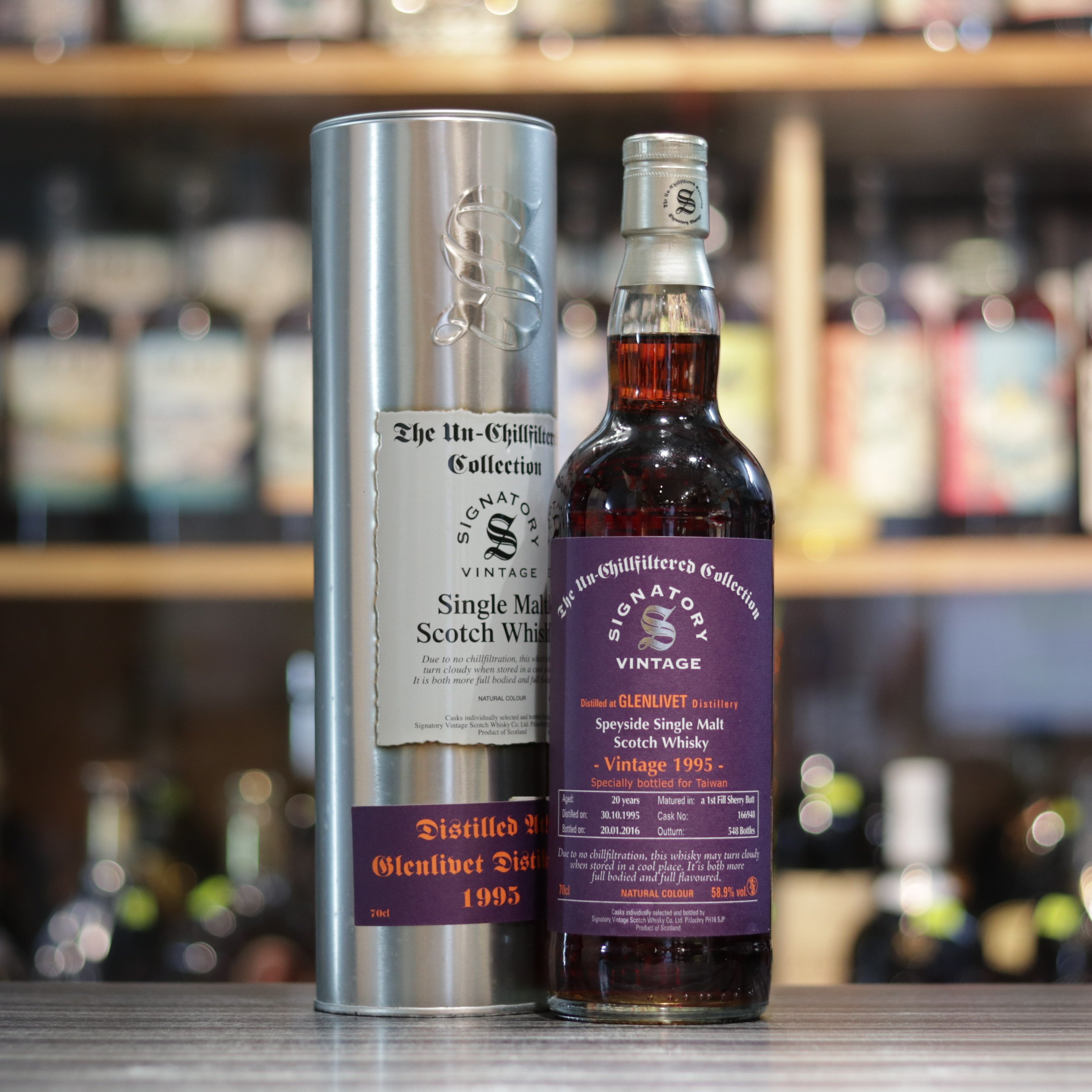 Glenlivet Signatory 1995/2016 20 Year Old #166948 - 70cl/58.9%