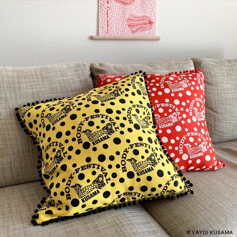 Yayoi Kusama Cushion Cover (Yellow & Black/ Red & White)
