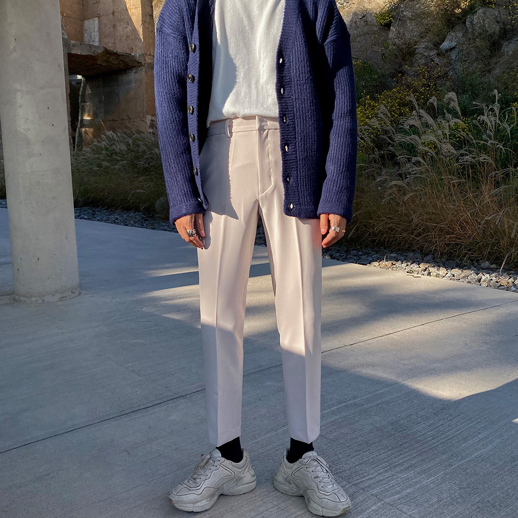 質感修身百搭九分褲 / 黑 M / 不提供退換貨