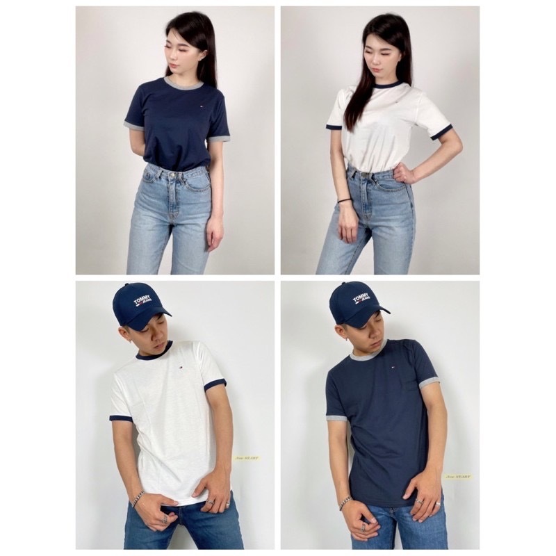 Tommy Hilfiger 青年版 滾邊 素T 短袖T恤