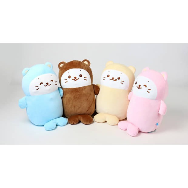 Sirotan 絨毛抱枕-熊愛泥 桃 30cm