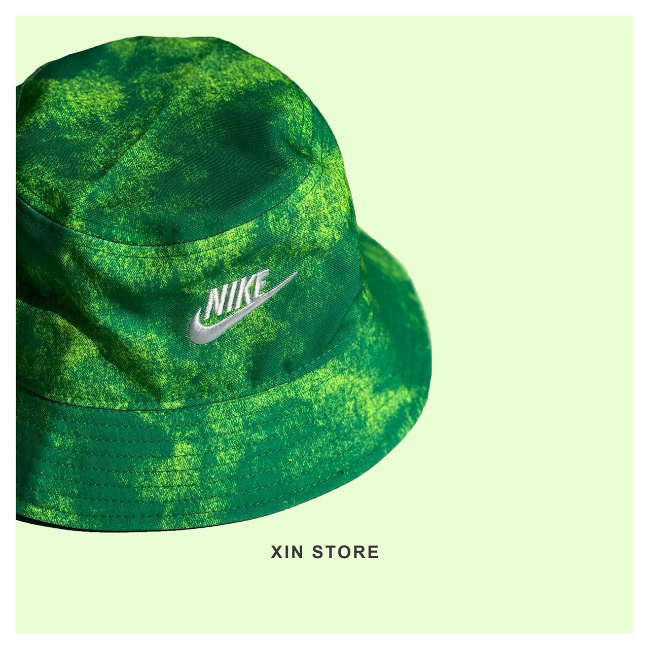 Nike Sportswear Bucket Cap 漁夫帽 粉彩感 水洗綠