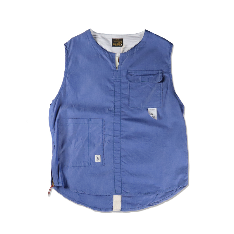 Riding High The Twon Vest Dungaree Blue