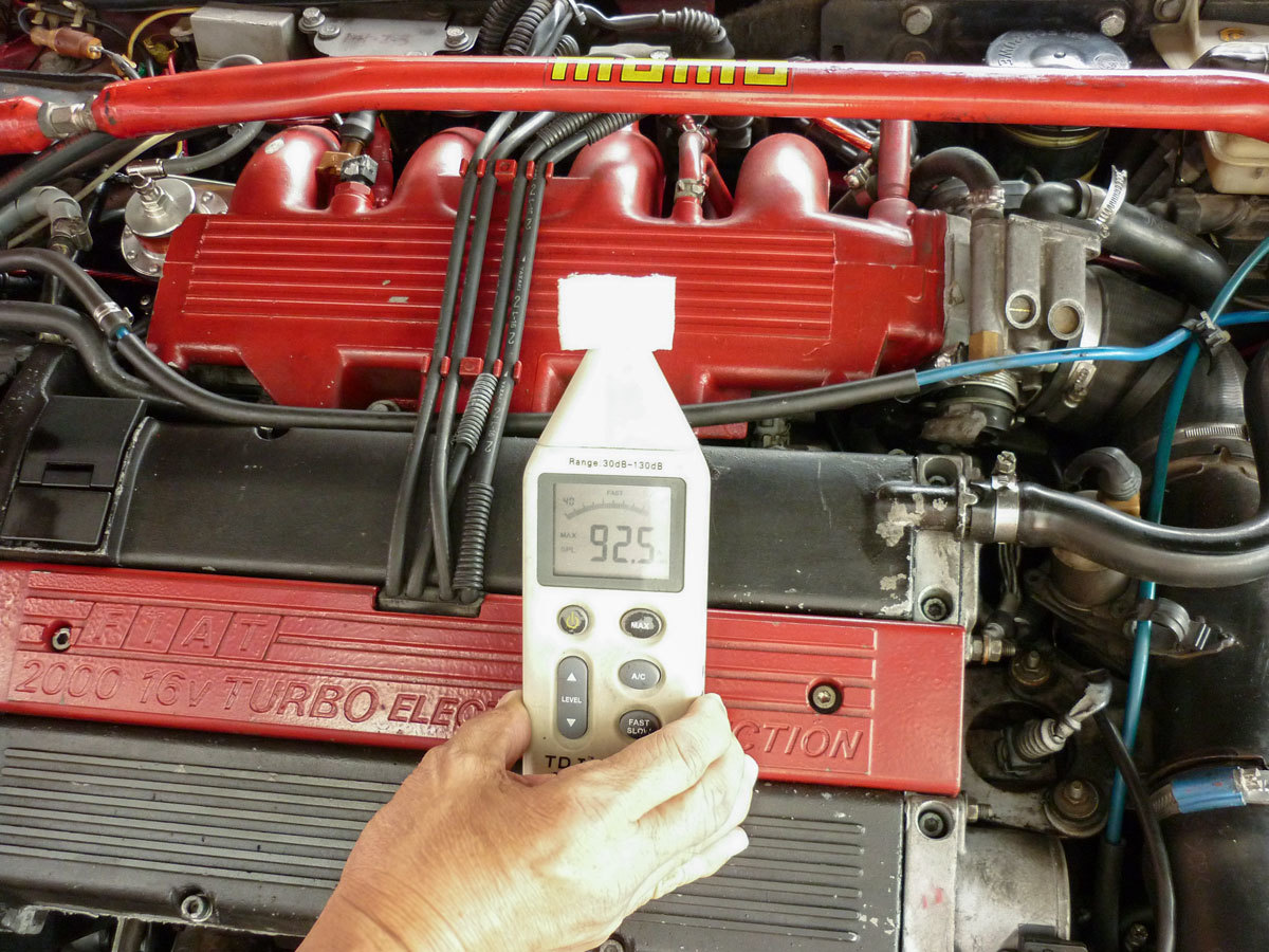 fiat coupe 1995 red shek kong 石崗汽車零件行 engine restorer noise test