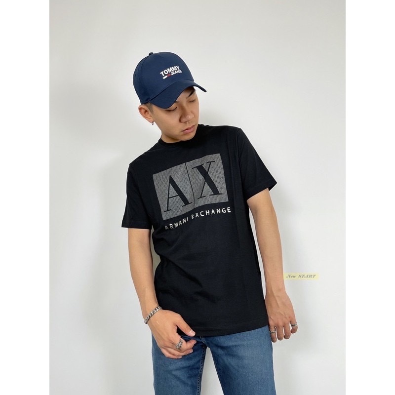Armani Exchange AX 立體卯釘 方塊字母Logo 短袖T恤 短T