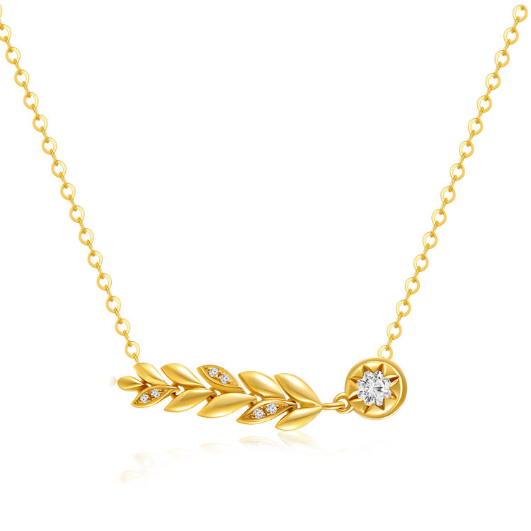 【幸福麥穗】鑽石項鍊