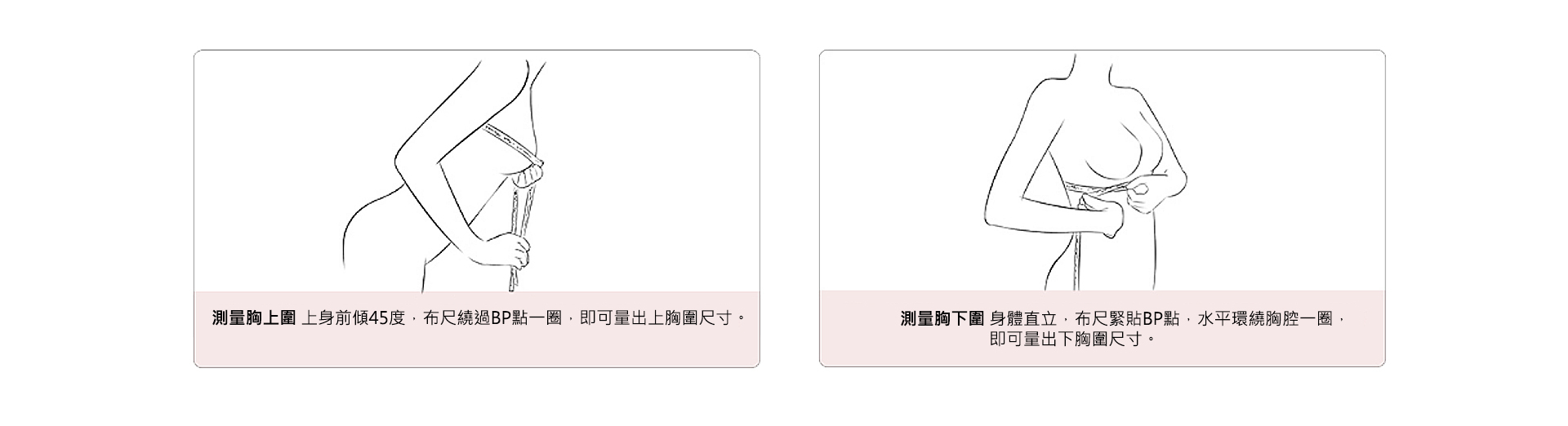 內衣測量方法