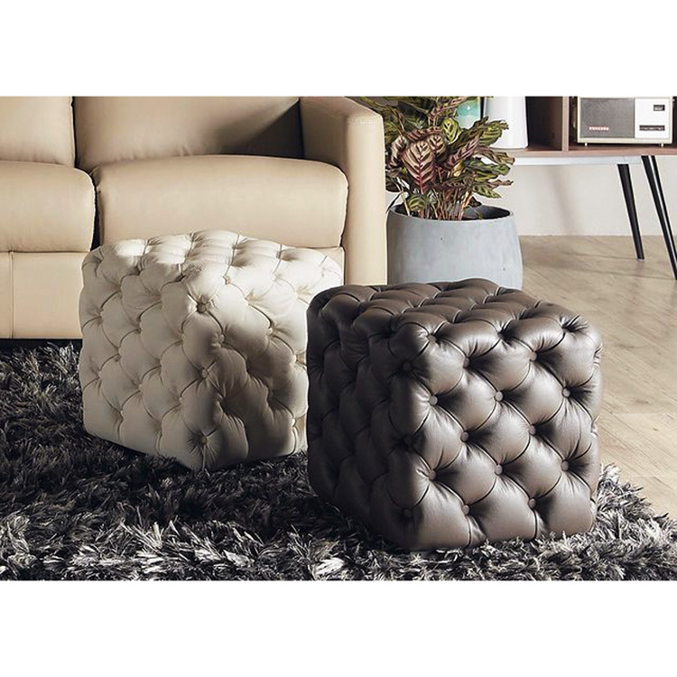 Chester 牛皮經典造型方椅【皮椅凳/皮革椅凳/小方椅】