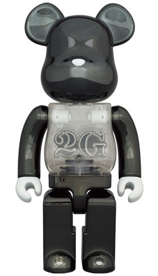 BE@RBRICK 2G BLACK CHROME 100％ & 400％