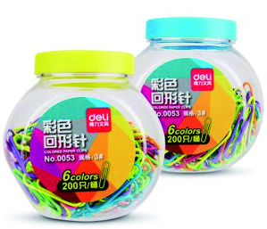 筒裝彩色萬字夾