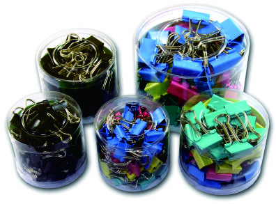 筒裝彩色長尾夾