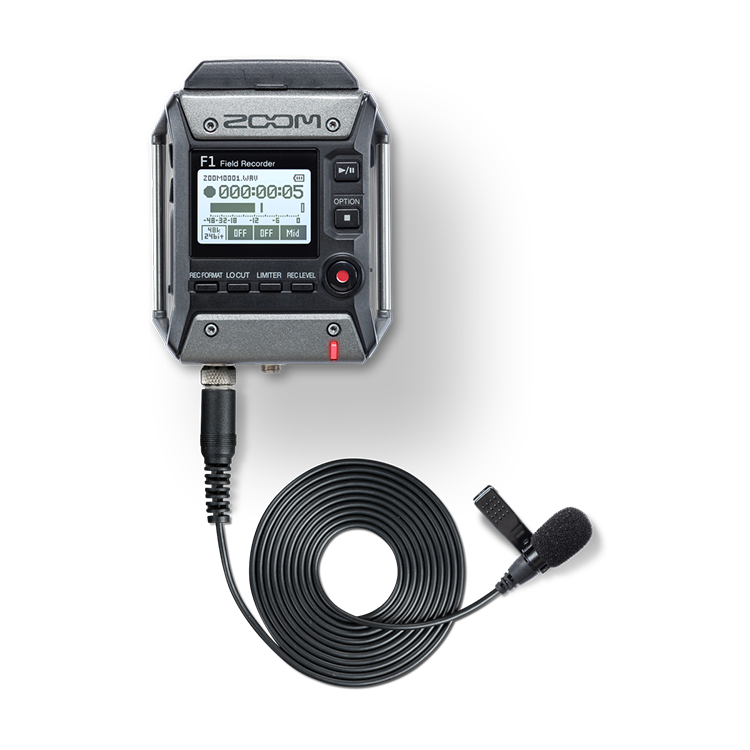 Zoom F1-LP Field Recorder + Lavalier Mic 數碼錄音機
