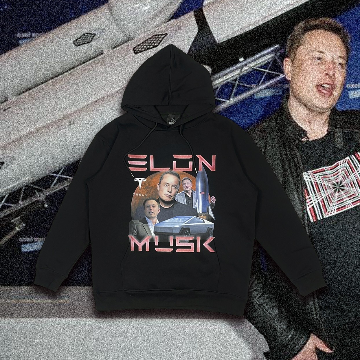 GHOST MADE “ ELON MUSK “ 馬斯克 特斯拉 短袖 T/帽T GhostMade