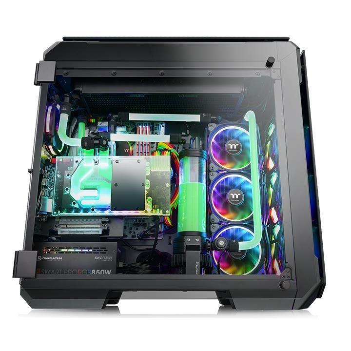米特3C數位–曜越 View 71 TG RGB Plus高直立式強化玻璃機殼/CA-1I7-00F1WN-02