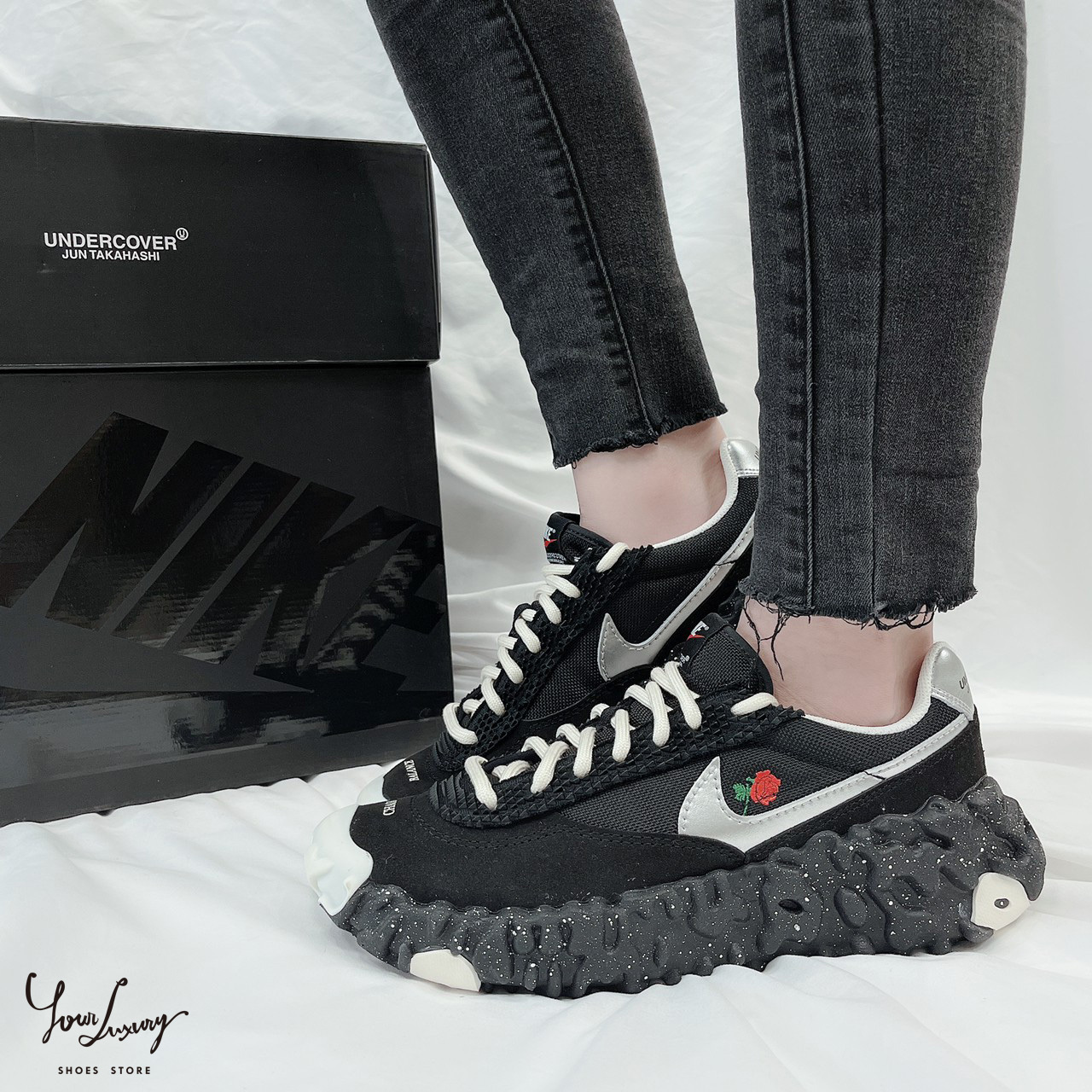 【Luxury】Nike x Undercover Overbreak 米白 玫瑰 聯名 黑銀 高橋盾