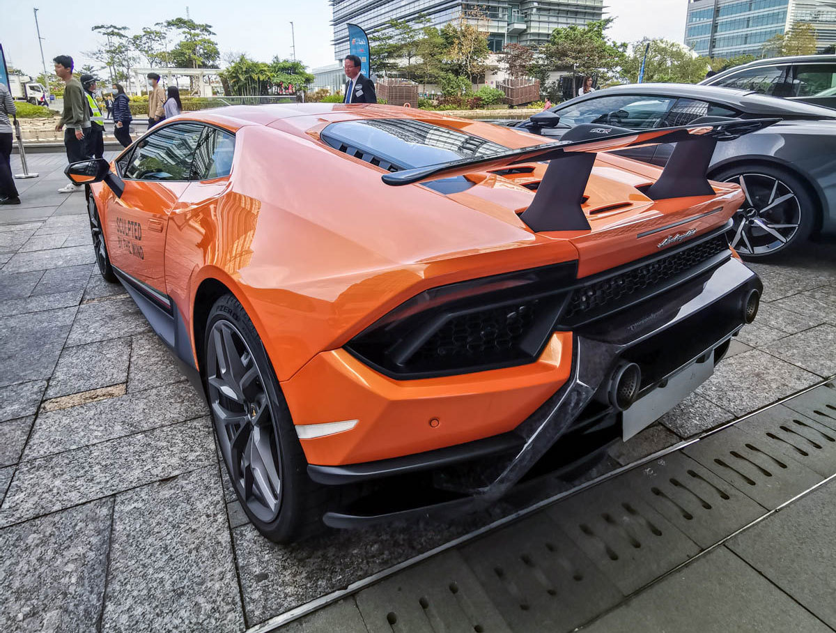 carplus car of the year 2019 science park hong kong sha tin lamborghini huracan orange
