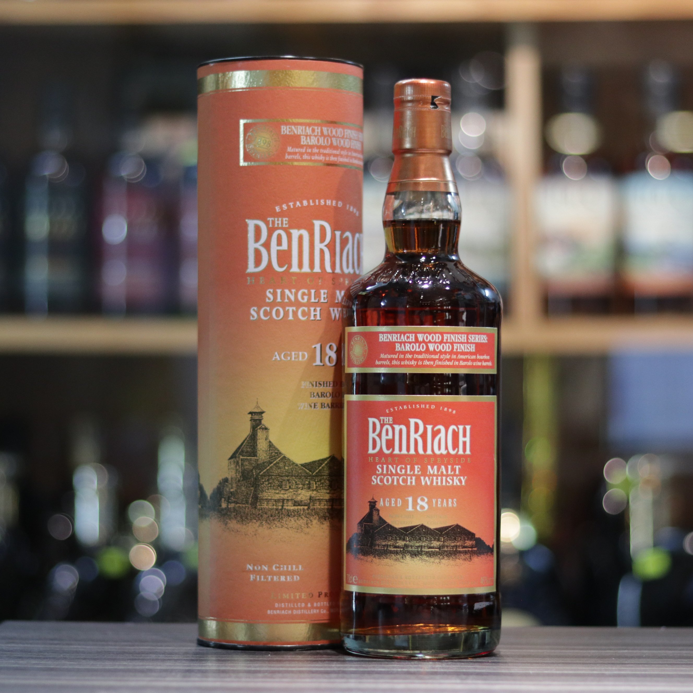 BenRiach 18 Year Old Barolo Wood Finish - 70cl/46%