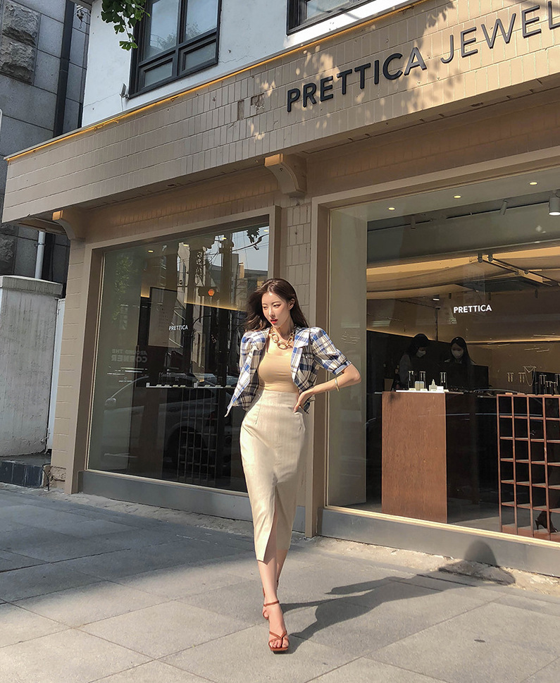 方領無袖針織上衣(多色)