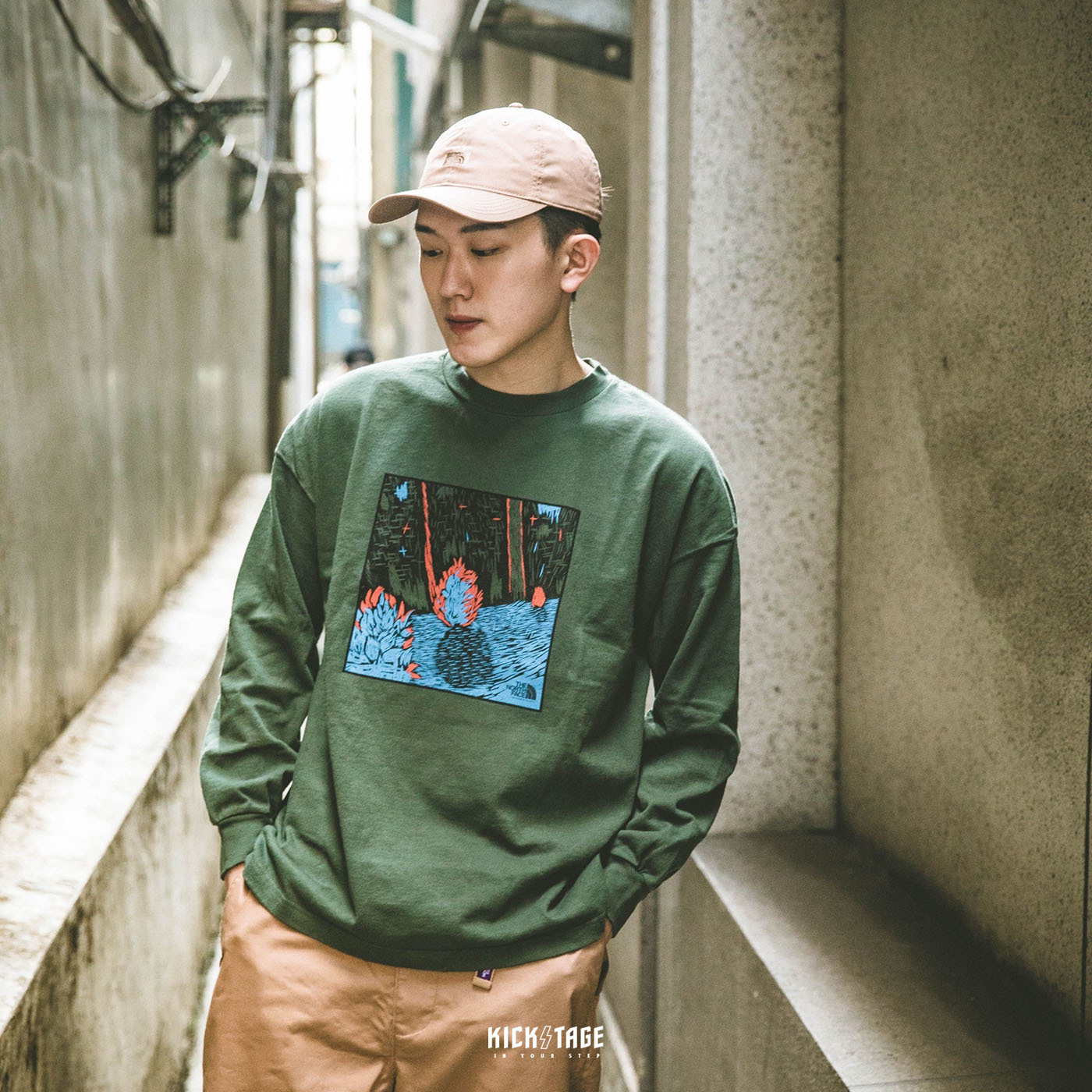 **特價商品售出不退換**紫標 THE NORTH FACE  8oz L/S Graphic Tee 優勝美地  長TEE 【NT3106N】