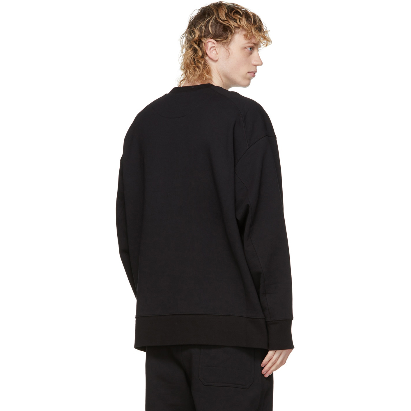 【 Y-3 M CL LC CRW SWT 胸前 LOGO 衛衣 - 黑 】