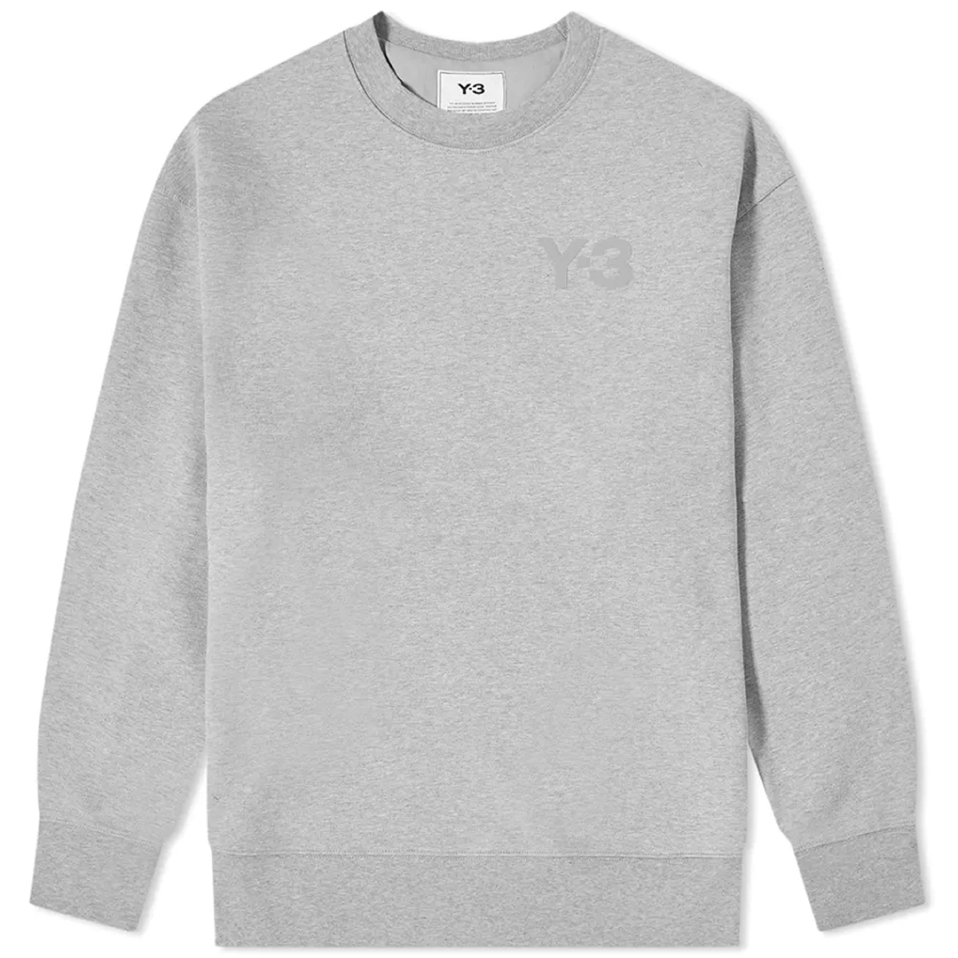 【 Y-3 M CL LC CRW SWT 胸前 LOGO 衛衣 - 灰 】